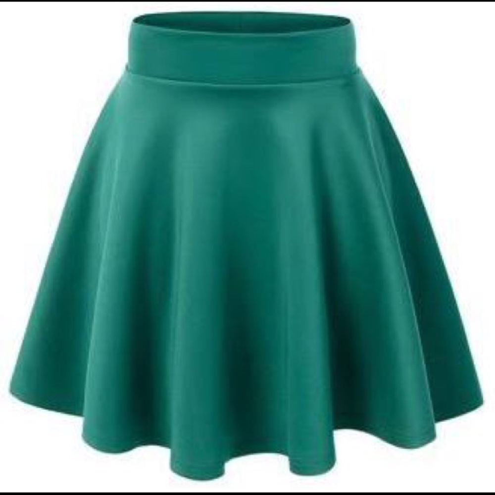 Teal Skater Skirt